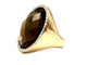 Bague ROBERTO COIN. Bague or rose quartz fumé et diamants 58 Facettes