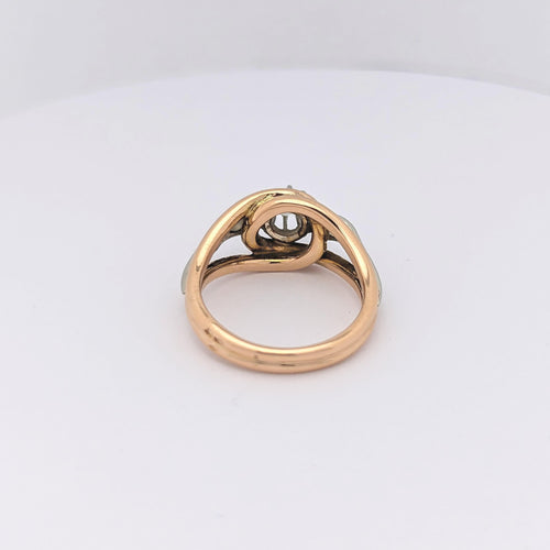 Bague Bague en Or jaune, Platine & diamants 58 Facettes 26161