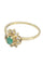 Bague 50 BAGUE MARGUERITE ÉMERAUDE ET DIAMANTS 58 Facettes 058711