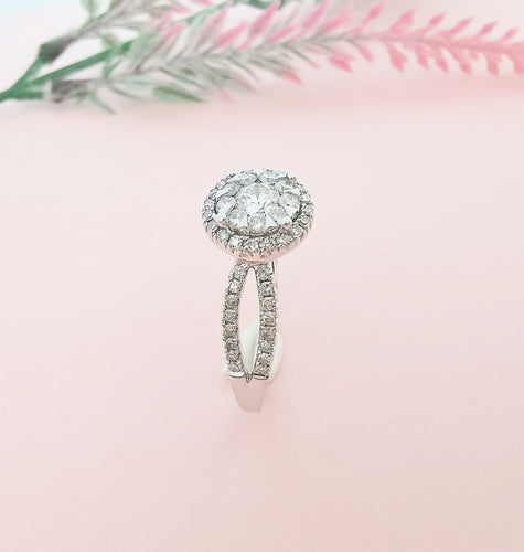 Bague Bague Diamants 0,68 ct Or gris 58 Facettes AA 1592