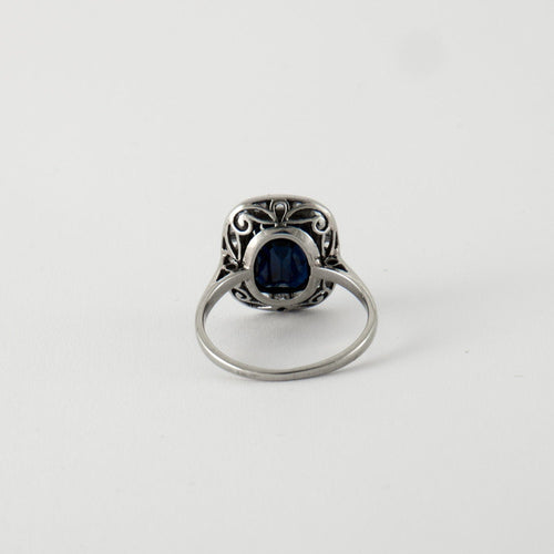 Bague 51 Bague Saphir Diamants 58 Facettes