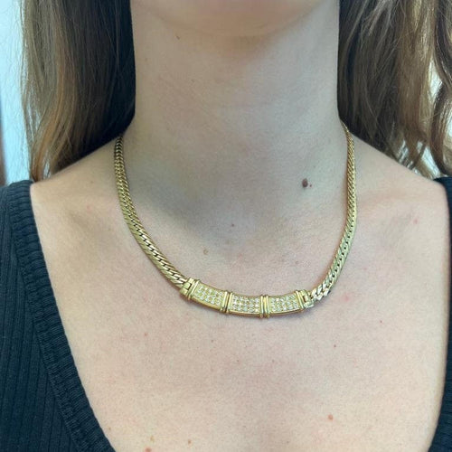 Collier Collier Or jaune, diamants 58 Facettes 20400000522