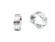 Boucles d'oreilles Cartier. Collection Tank Française, Boucles d'oreilles or blanc 58 Facettes