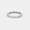 Bague 52 Alliance américaine Or blanc Diamants 0.80ct 58 Facettes 240032