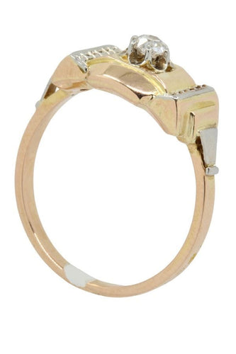 Bague 55.5 SOLITAIRE ANCIEN 0.14 CARAT 58 Facettes 040381