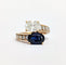 Bague 47 Bague toi et moi saphir et diamants 58 Facettes 1-701/1