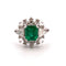 Bague Bague diamants et émeraude 58 Facettes