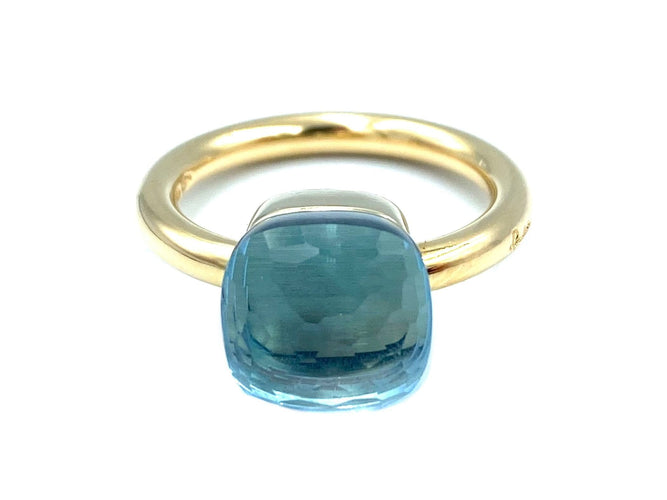 Bague POMELLATO. Bague Nudo Topaze bleue 58 Facettes
