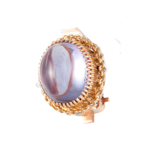 Boucles d'oreilles Boucles d'oreilles Clips Améthystes cabochon 58 Facettes 8386