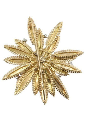 Broche BROCHE FLEUR DIAMANTS 58 Facettes 043941