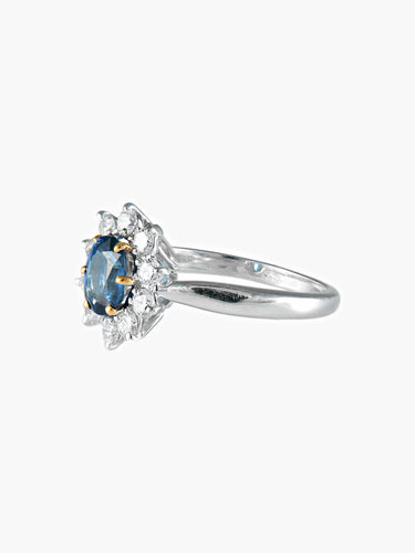 Bague 52 Bague Marguerite Saphir et Diamants 58 Facettes