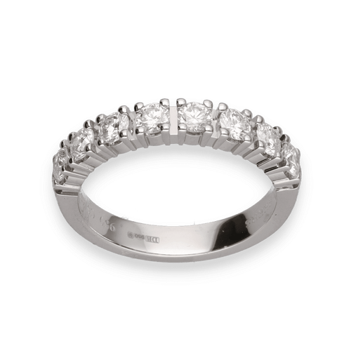Bague Alliance De Beers platine diamants 58 Facettes