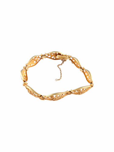 Bracelet Bracelet Or jaune Décor floral 58 Facettes