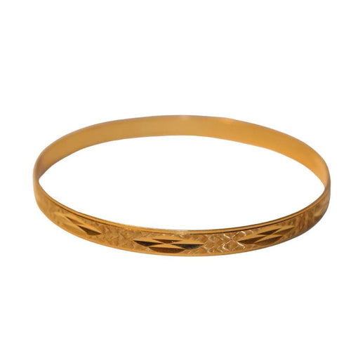 Bracelet 2 Bracelets Or jaune décor géométrique 58 Facettes 11183