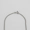 Collier Collier solitaire diamant or blanc 58 Facettes