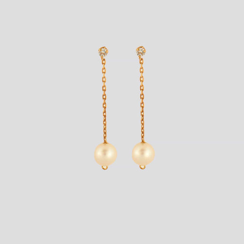 Boucles d'oreilles Boucles d'oreilles Perles Diamants 58 Facettes EL2-46