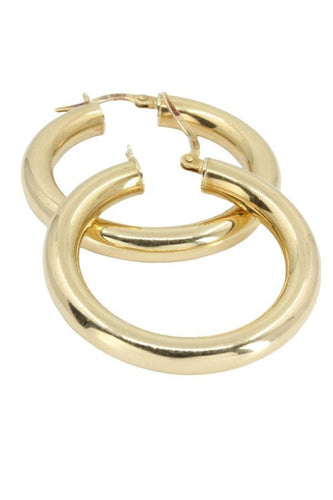 Boucles d'oreilles CRÉOLES MODERNES 58 Facettes 044121