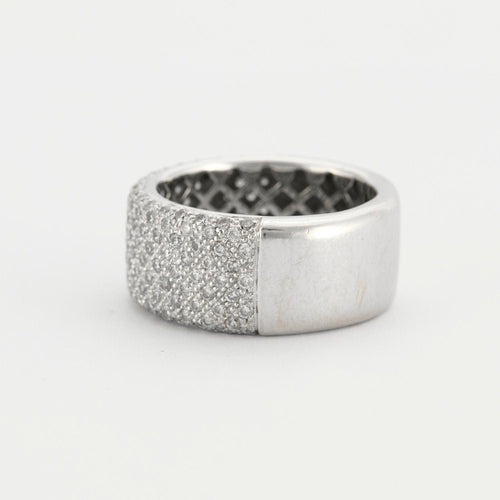 Bague 55 Bague jonc pavage Diamants 58 Facettes EL2-105