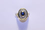 Bague 53 Bague Diamants et Saphir 58 Facettes