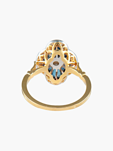 Bague 52 Bague Saphirs et Diamants 58 Facettes