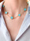 Collier Van Cleef & Arpels - Collier Alhambra en or jaune et turquoise 58 Facettes
