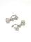 Boucles d'oreilles Dormeuses en or blanc, diamants 58 Facettes