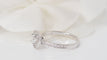 Bague 53 Solitaire en Or blanc et diamants 58 Facettes 31789/31786
