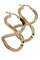 Boucles d'oreilles CRÉOLES TORSADÉES 58 Facettes 077521