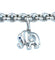 Bracelet CHOPARD. Collection Happy Diamonds, bracelet or blanc et breloques 58 Facettes