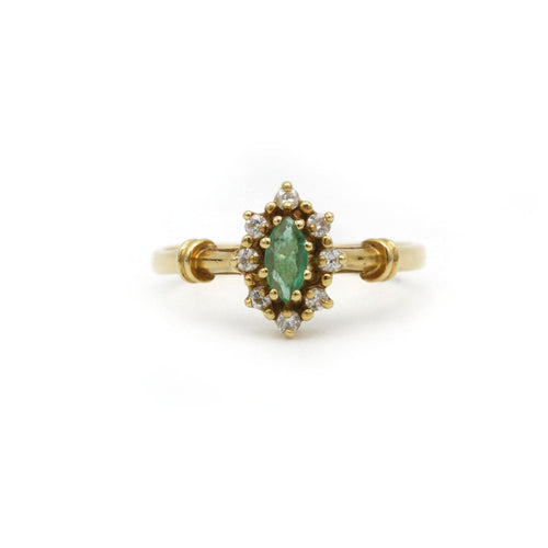 Bague 48 Bague - Or, Diamants et émeraude 58 Facettes 230087R