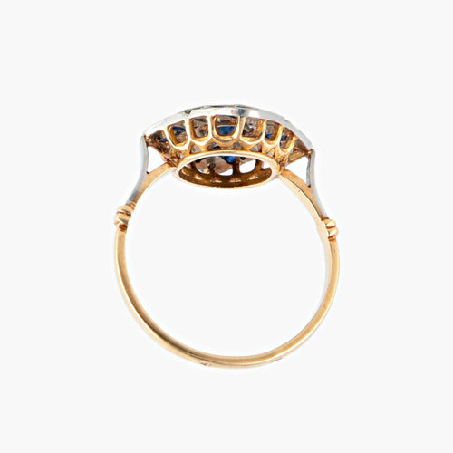 Bague 53 Bague Losange Saphirs Diamants 58 Facettes