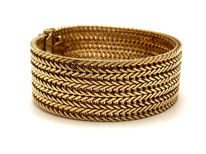 Bracelet Bracelet or maille polonaise 58 Facettes 02/08 - 21