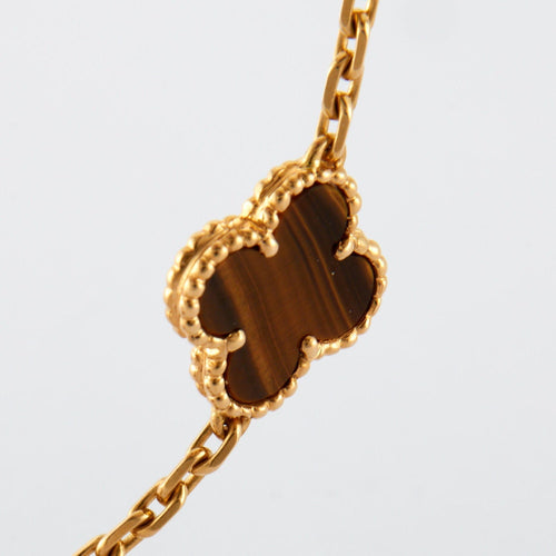 Collier Van Cleef & Arpels - Sautoir Alhambra Oeil de tigre 58 Facettes