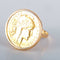 Bague 54 BAGUE PIÈCE 20 FRANCS NAPOLÉON 58 Facettes 8390