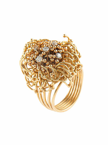 Bague 50 Bague Piaget or jaune et Diamants 58 Facettes