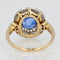 Bague 53 Bague saphir et diamants double rang ancienne 58 Facettes 21-151-53
