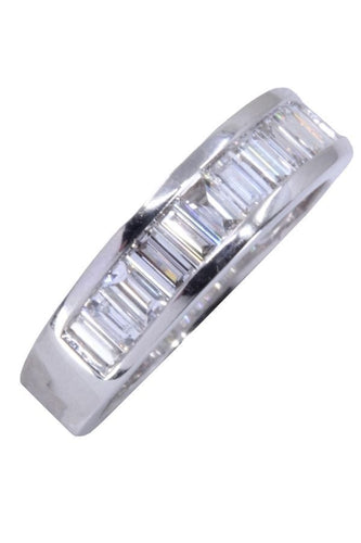 Bague DEMI-ALLIANCE DIAMANTS 58 Facettes 072151