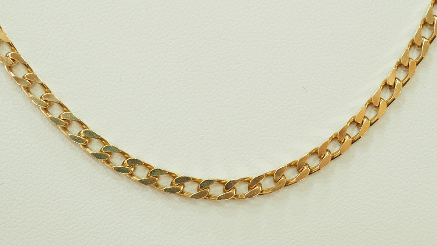 Collier 63cm Sautoir maille goumette en or jaune 58 Facettes 32475