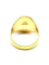 Bague Chevalière en or jaune gravure héraldique blason et couronne 58 Facettes