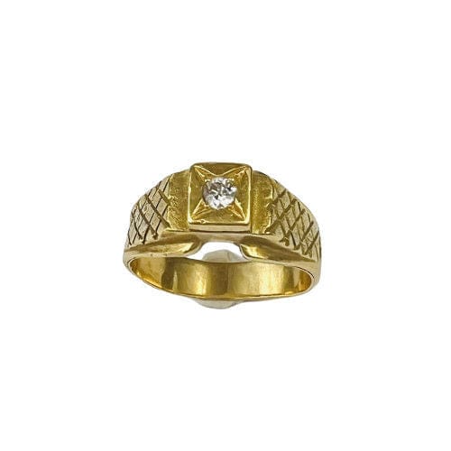 Bague 60 Bague Chevalière Or Diamant 58 Facettes 20400000725