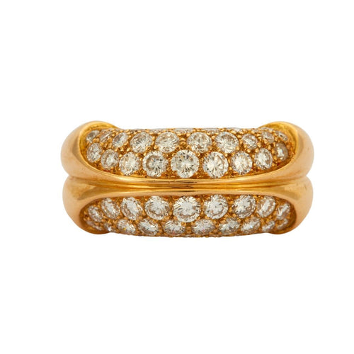 Bague 55 Bague jonc pavage Diamants 58 Facettes