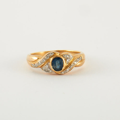 Bague Bague Saphir Diamants 58 Facettes