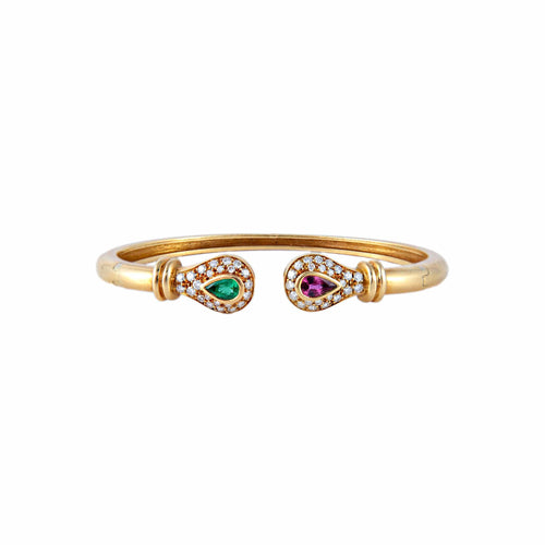 Bracelet Bracelet Jonc pierres de couleur Diamants 58 Facettes
