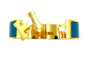 Bracelet HERMÈS. Bracelet métal doré et émail 58 Facettes