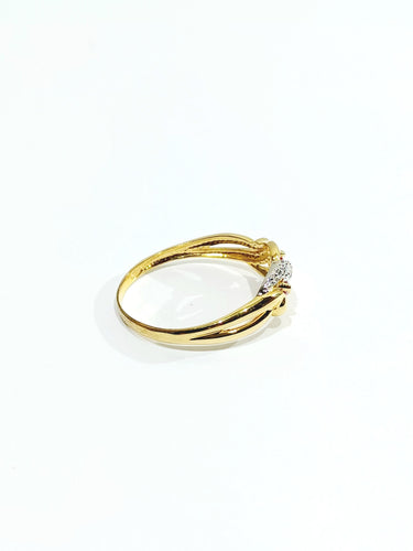 Bague 58.5 Bague or diamants Rubis 58 Facettes