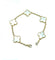 Bracelet Van Cleef & Arpels. Bracelet Alhambra Vintage or jaune et nacre 58 Facettes