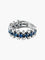 Bague Demi Alliance Or Blanc Saphirs Diamants 58 Facettes