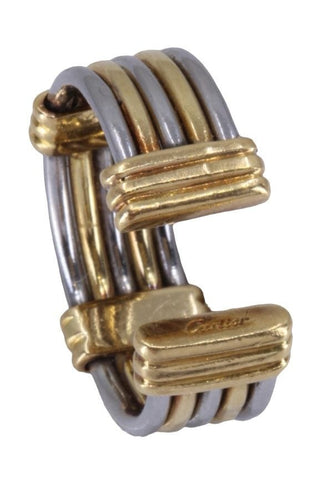 Bague 48 CARTIER - BAGUE VINTAGE 2 TONS 58 Facettes 080811
