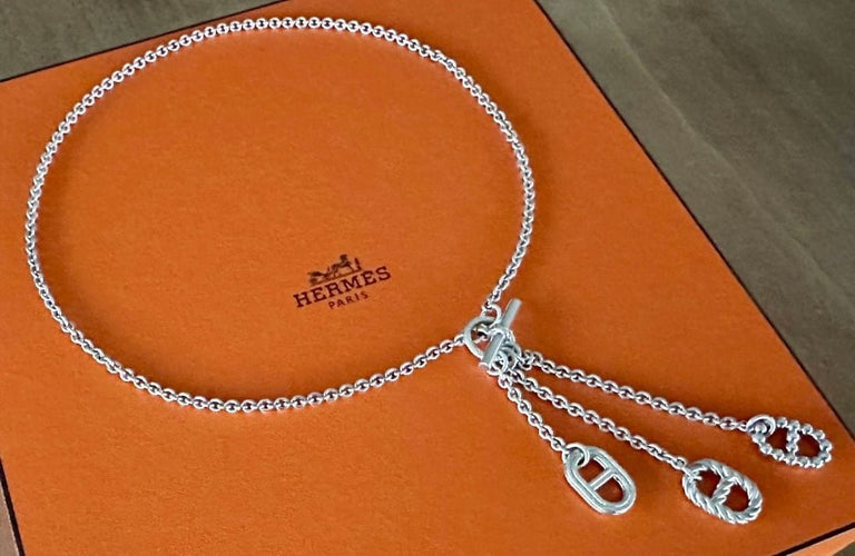 Collier HERMÈS - Collection Chaîne d’ancre Parade Argent 58 Facettes