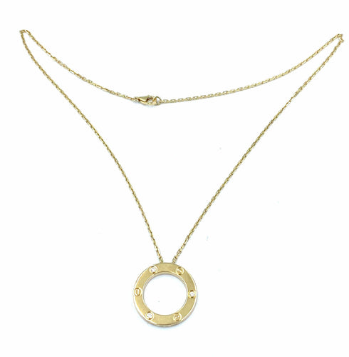 Collier CARTIER. Collection Love, collier or jaune et diamants 58 Facettes